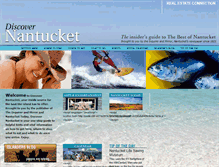 Tablet Screenshot of discovernantucket.com